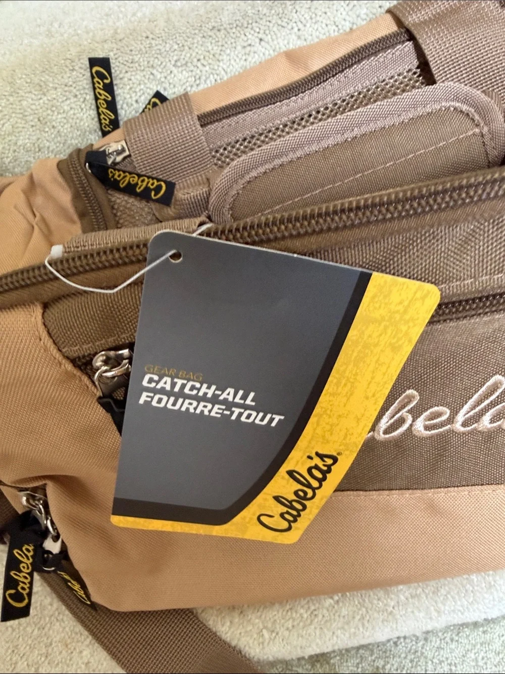 Cabela's Brown and Tan Catch all bag